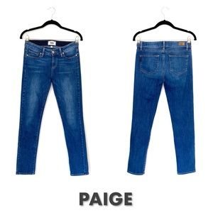 PAIGE Blue Skyline Ankle Peg Skinny Jeans Size 26 | Preloved
